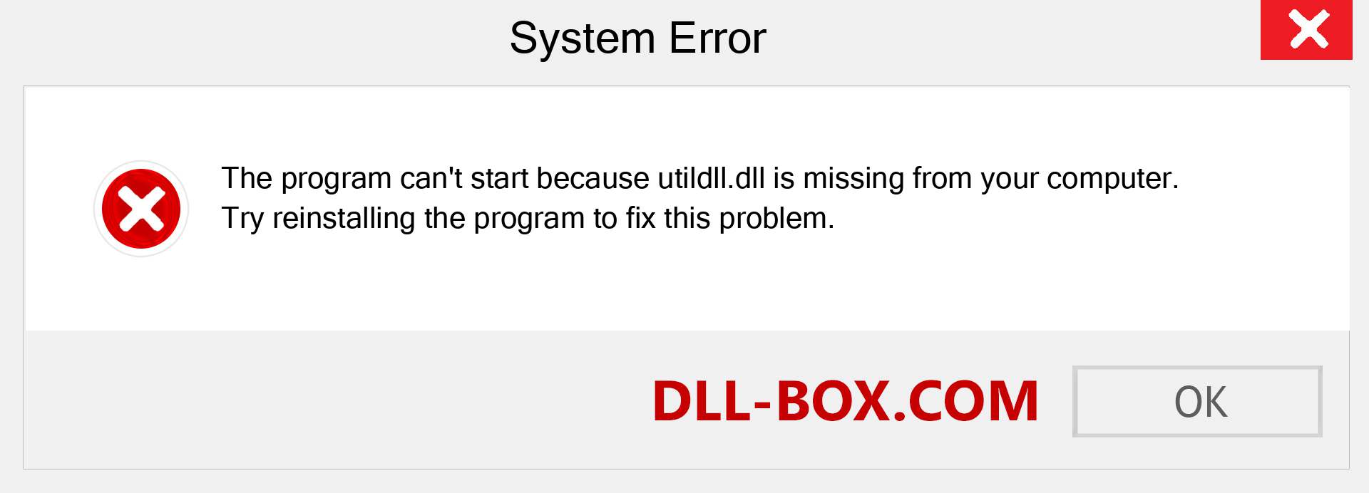  utildll.dll file is missing?. Download for Windows 7, 8, 10 - Fix  utildll dll Missing Error on Windows, photos, images